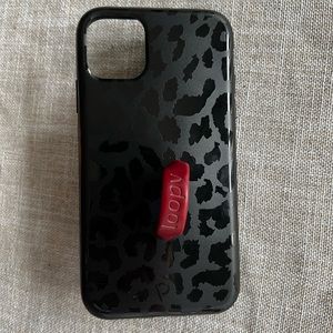 Midnight leopard loopy case iPhone 11